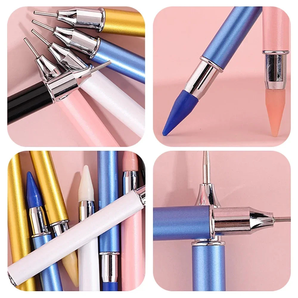 Diamond Painting Tool Double Head Multifunctional Nail Pen Metal Material Diamond Painting Accessories PenPen Tip Options 250805