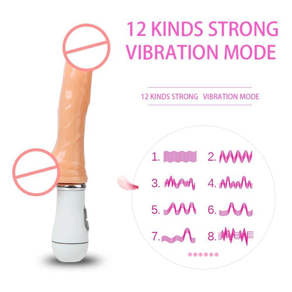 12 Mode Realistic Squirting Dildo Ejaculating Cock Sex Toys for Women Vibrating Penis Adult Products W250807
