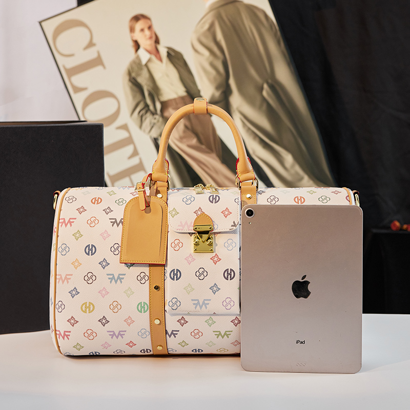 MKF designer bag free shipping Light luxury high-quality printed handbag, classic retro casual capacity large women's handbag
