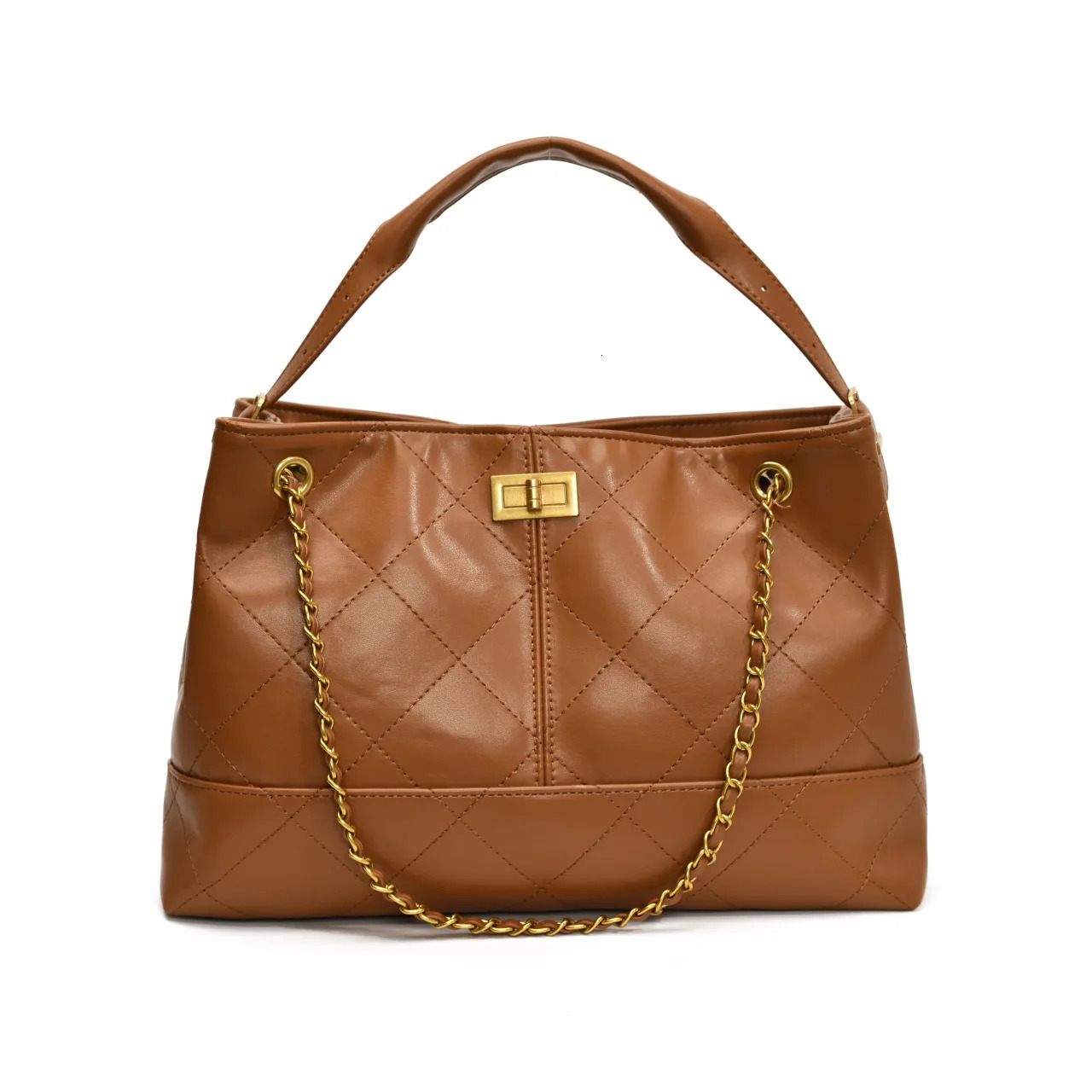 Summer Matte Calfskin Quilted Shoulder Bag for Women Large Capacity Adjustable Strap Lightweight Commute Travel 250807
