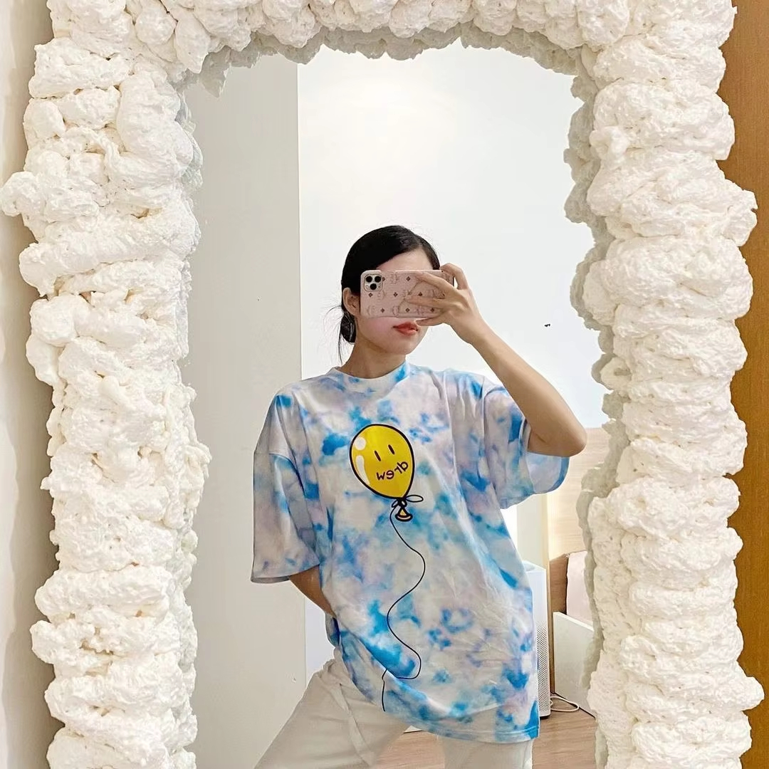 Drew House Designer luxury Hot Sale Mens Clothing Printing logo T shirt men's and women's printed loose short sleeve T-shirts