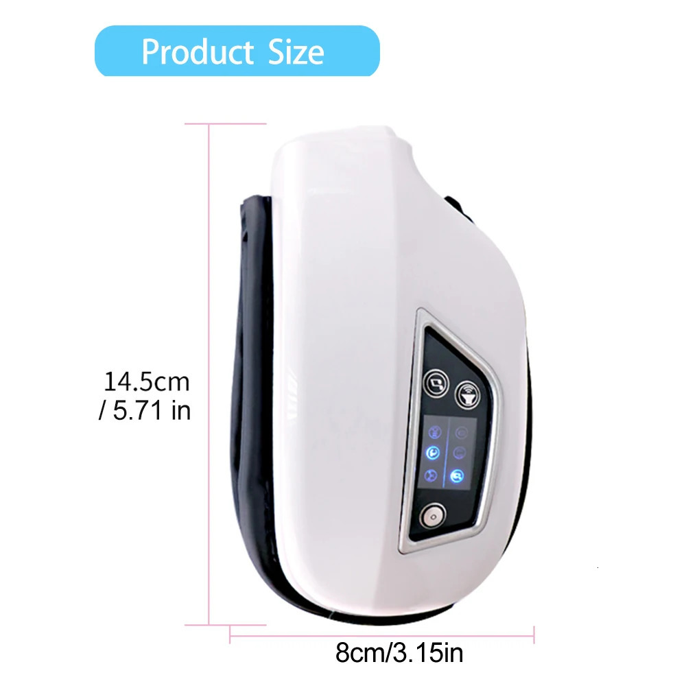 Smart Eye Massager Airbag Vibration Rechargeable Portable Foldable Relax Fatigue Eye Care Device Bluetooth Music Eyemask 250729