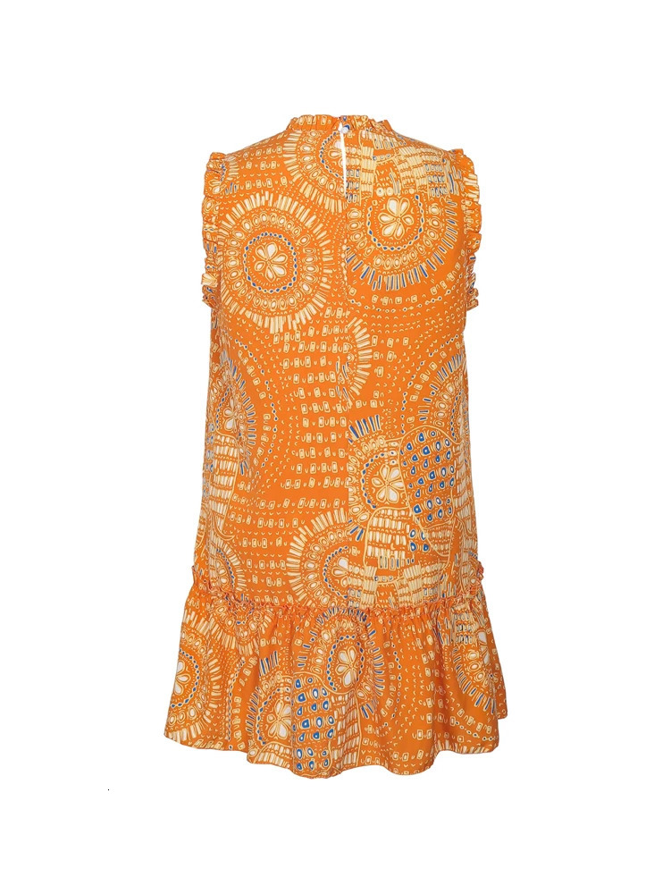 Plus Size 2025 Summer Womens Elegant Slim Fit Short Sleeve Dress Black gold and red paisley print ruched hem Round Neck 250807