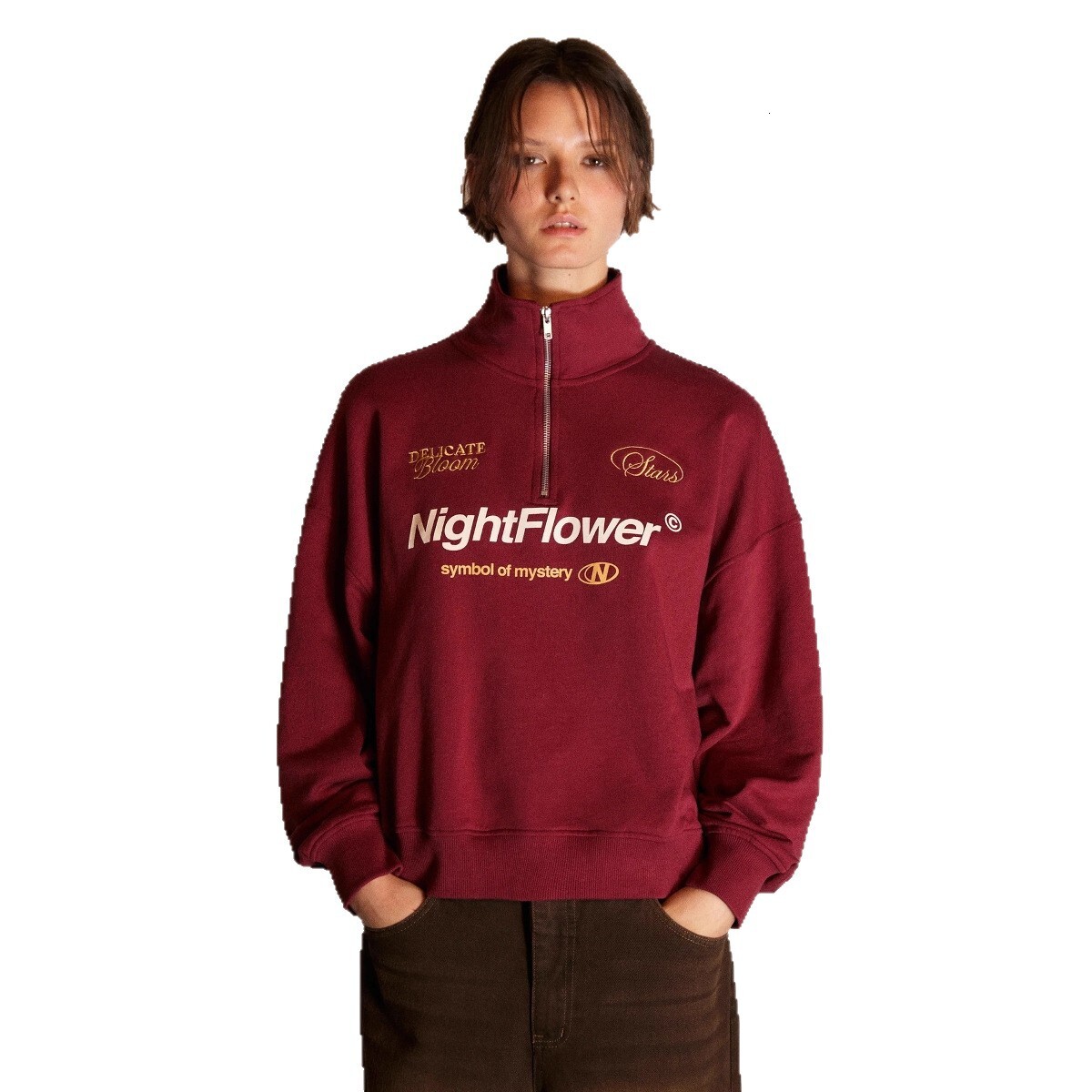 Free Shipping Designer Hoodie 2025 New Women's Stand Up Collar Sportswear Autumn And Winter Loose Half Zipper Long Sleeved Pullover Women's 