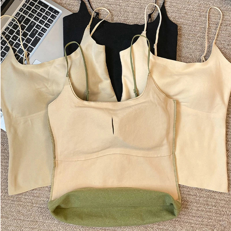 Women Solid Color Camisoles Vest Underwear Tank Tops Female Summer Sexy Strap Basic Sleeveless Camisole Tshirt 250807