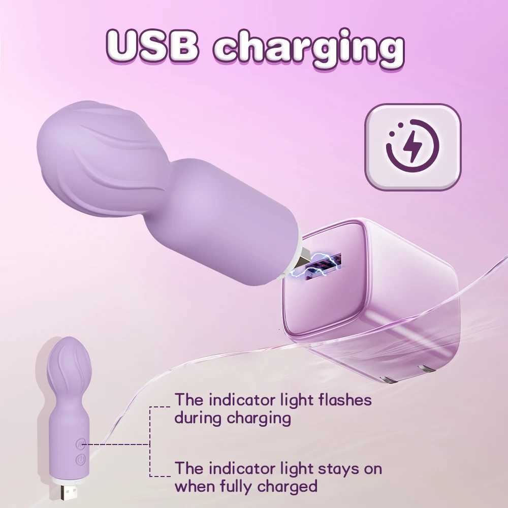 Mini AV Vibrator for Women Clitoris Stimulator Nipple G Spot Dildo Female Body Massager Vibrating Masturbation Adult Sex Toys W250807