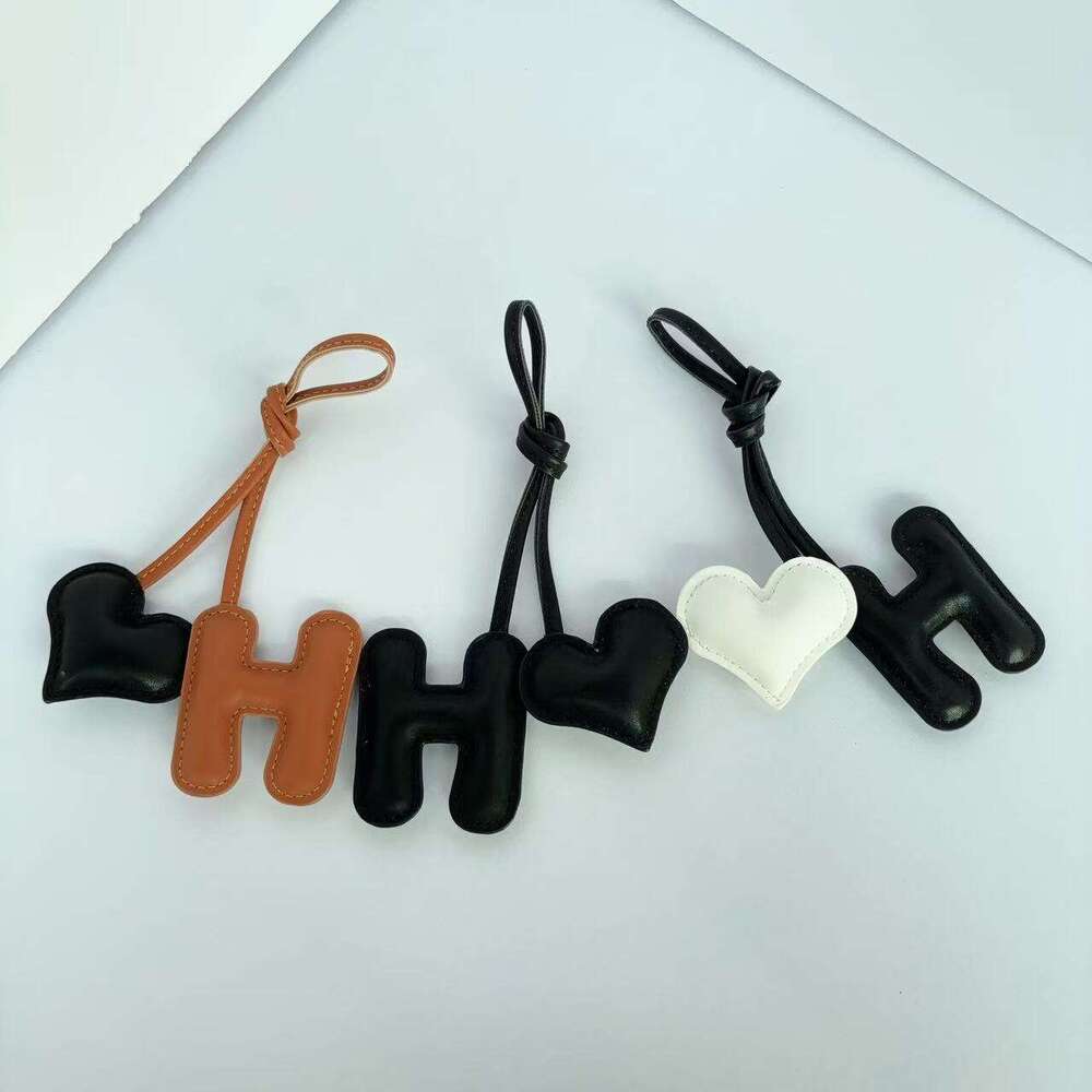 Creative Letter H Color-Block Basket Heart Bag Pendant Car Macaron Color Series