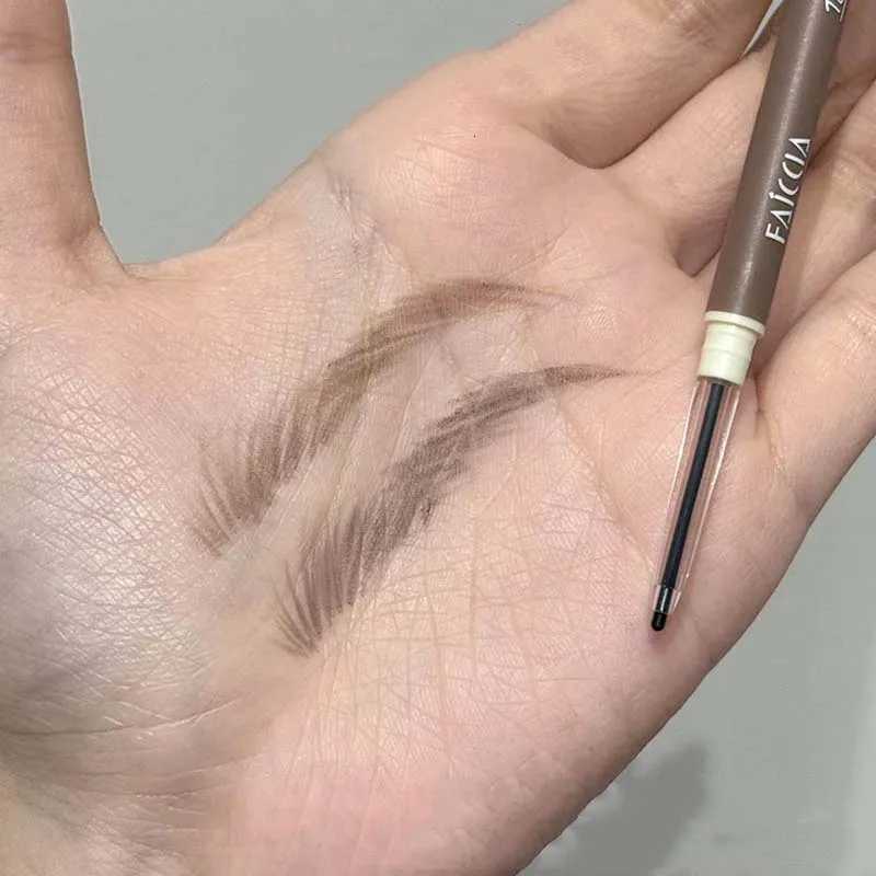3 Colors Thai Style Natural Wild Eyebrows Waterproof and Sweatproof Brown Eyebrow Gel Pen Matte Eyeliner Gel Pencil Cosmetics W250807