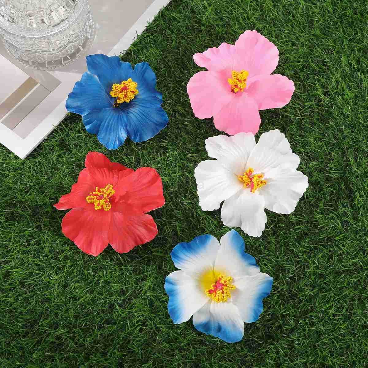 awaytr Hawaiian Flower Hair Clip for Women Girls Romantic Bohemian Flower Side Bangs Clip BB Hair Clips Hair Accessories U250807