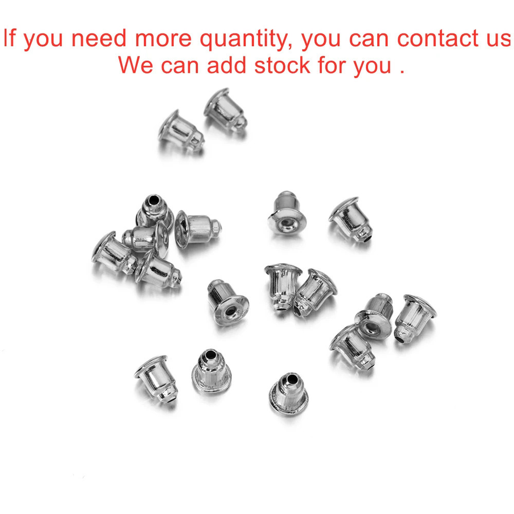 50200pcslot Earring Studs Backs Stopper Scrolls Ear Findings DIY Blocked caps Stoppers Accessories Supplies 250804