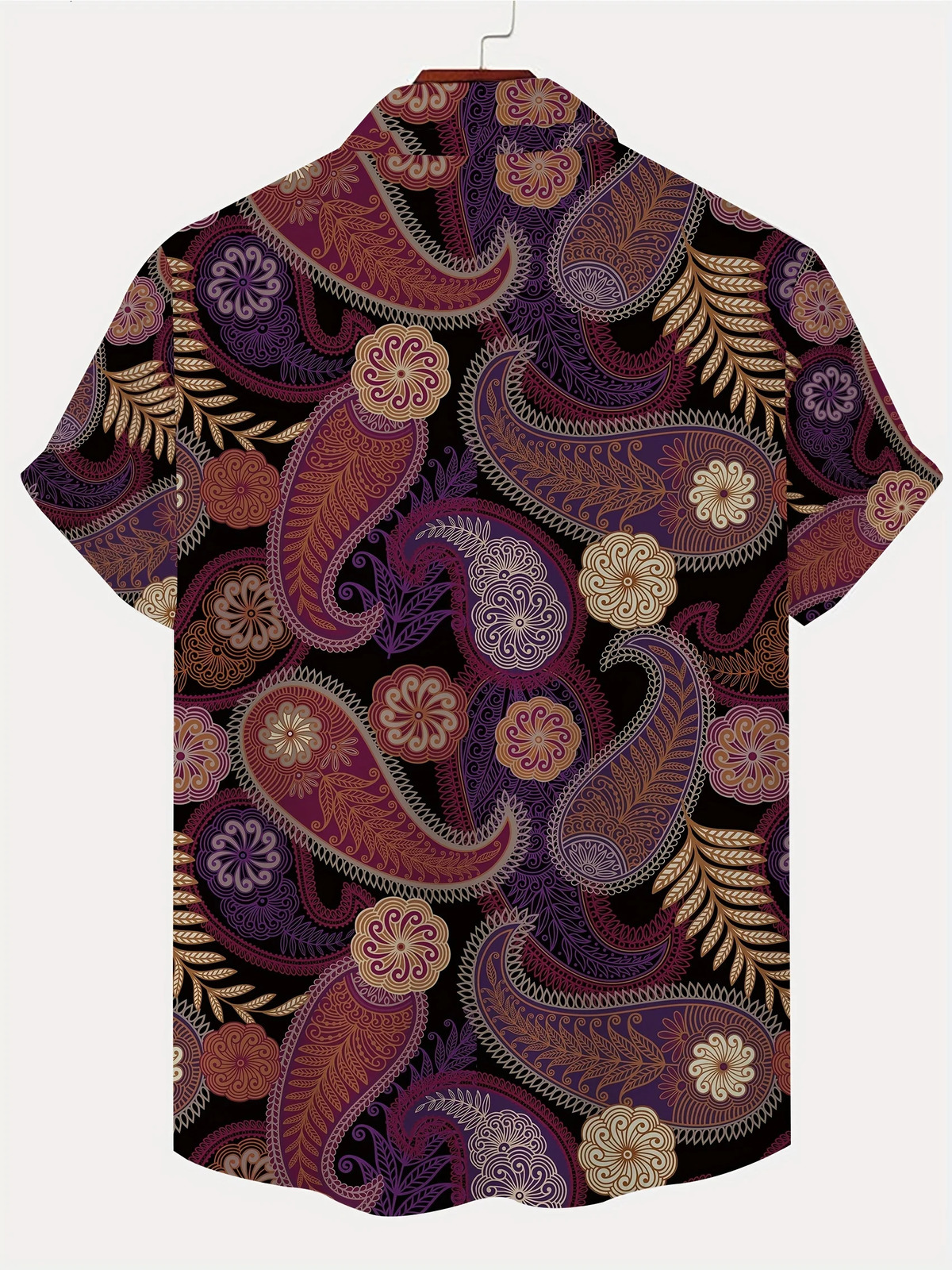 Novelty Paisley 3D Printed Shirt Summer Casual Breathable Mens Button Short Sleeve Tops Street Fashion Trendy Vintage Shirts 250807