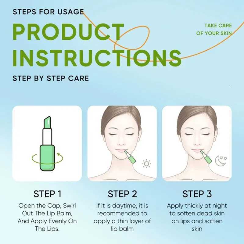 Lip Aloe Balm Nourishing Refreshing Hydrating and Moisturizing Preventing Cracking and Repairing Lips Gentle Non IrritatingXJ250807