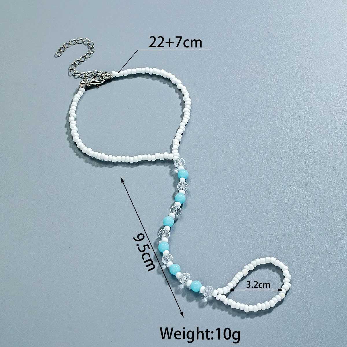 New Summer Glow In The Dark Beaded Toe Ring Anklet Adjustable Bohemian Braided Foot Jewelry Vacation Accessories For Women Y250805