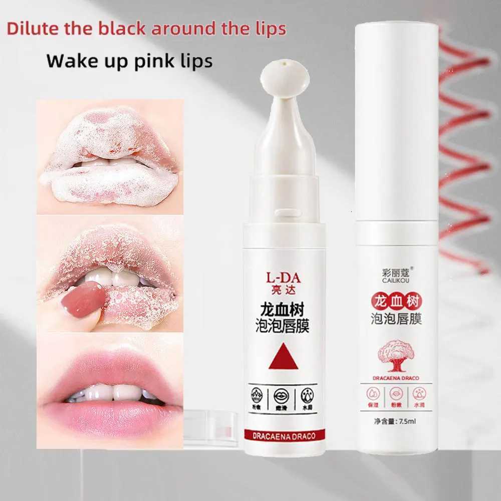 Bubble Lip Mask Dragon Blood Tree Lip Balm Moisturizing Smoothing Lip Lines Lip Exfoliant Scrub NourishingLip Care CosmeticsXJ250807