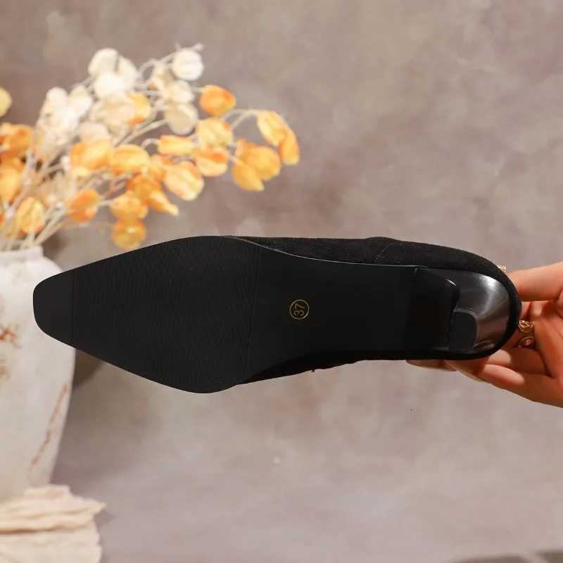 Pointed Toe Stiletto Booties for Women 2022 New Summer High Heel Stretch Skinny Boots XJ250807