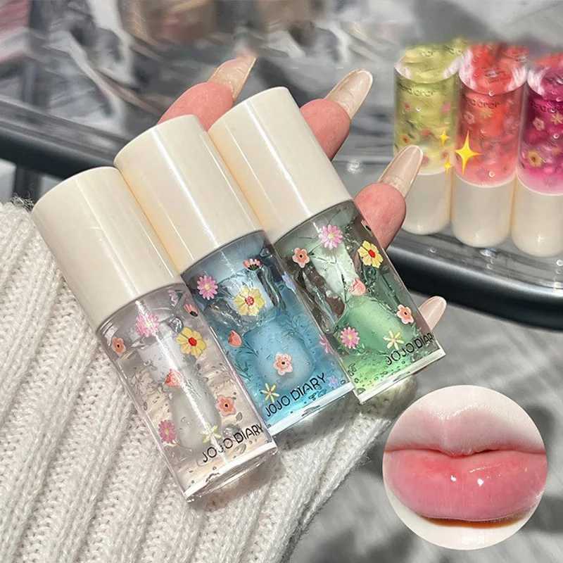 Jiujiu Diary Crystal Jelly Lip Oil Deeply Hydrating Lip Balm Moisturizes and Fades Lip Lines Ideal Lip Base for a SmoothXJ250807