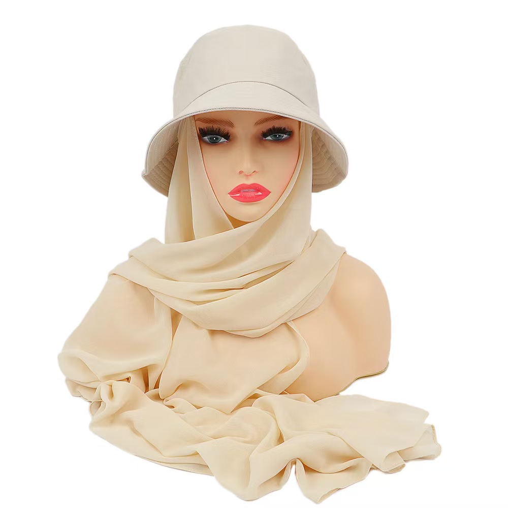 T1410 new fashion monochrome suit headscarf scarf