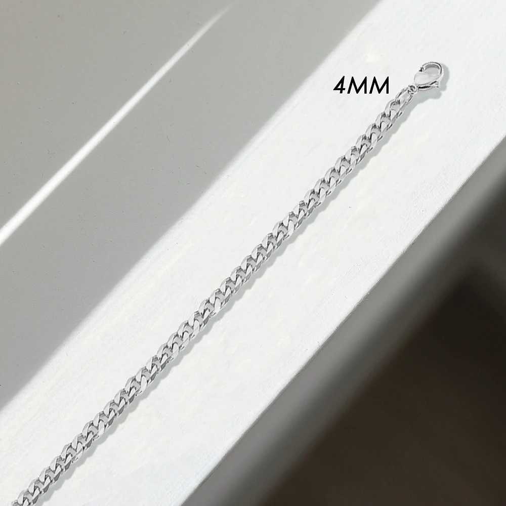 eManco 4MM Stainless Steel Cuban Chain Anklet For Mens Womens Anklet Gold Color Curved Jewelry Holiday Gift Y250805