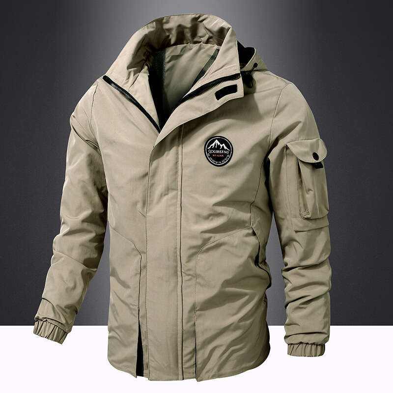 Spring And Autumn Jacket Hooded Top Outdoor Hiking Casual Travel Men's Clothing