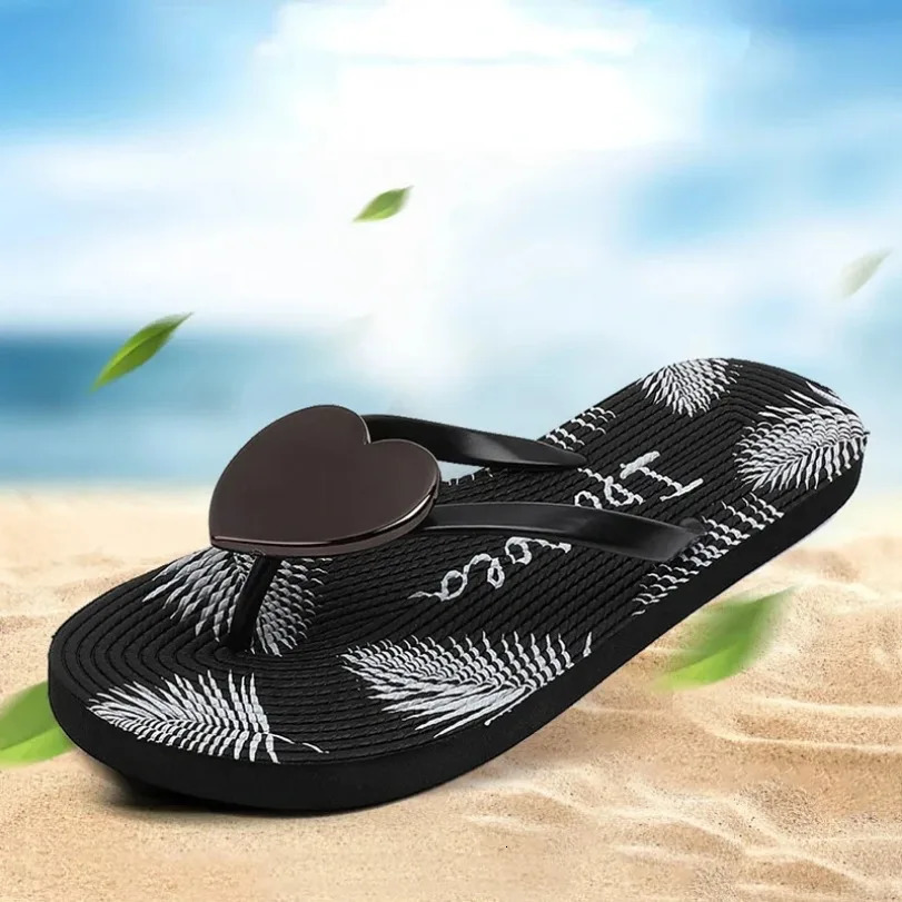 House Slipper Women Heart Love Cloud Sandals Summer Flip Flops Beach Slides Casual Home Shoes Platform Bathroom Flat Female 250805