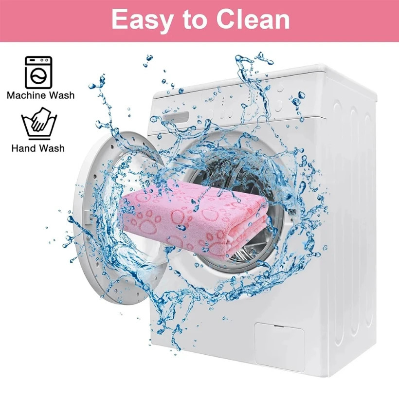 Pet BlanketSoft FluffyHigh QualityCute Paw Print Dog BlanketPet Pad Warm Cozy Blanket 250804