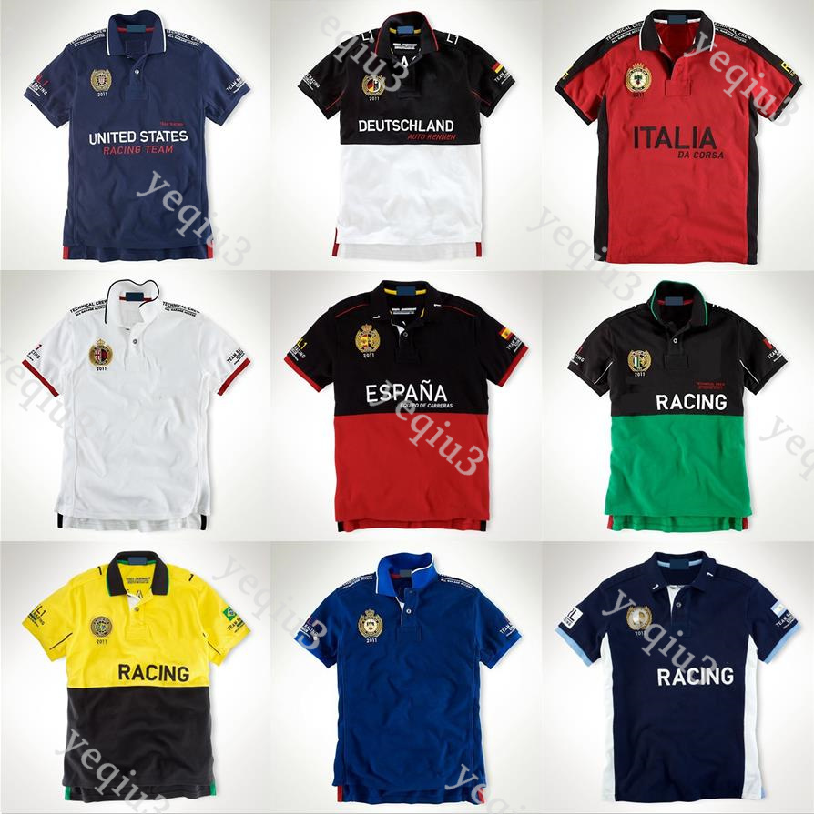 Men Polo Shirt Designer Retro Vintage Small Horse Embroidery Short Sleeve Lapel Neck Solid Color Classic Fit Casual Summer Tee, Refined Gentleman Fashion T shirt