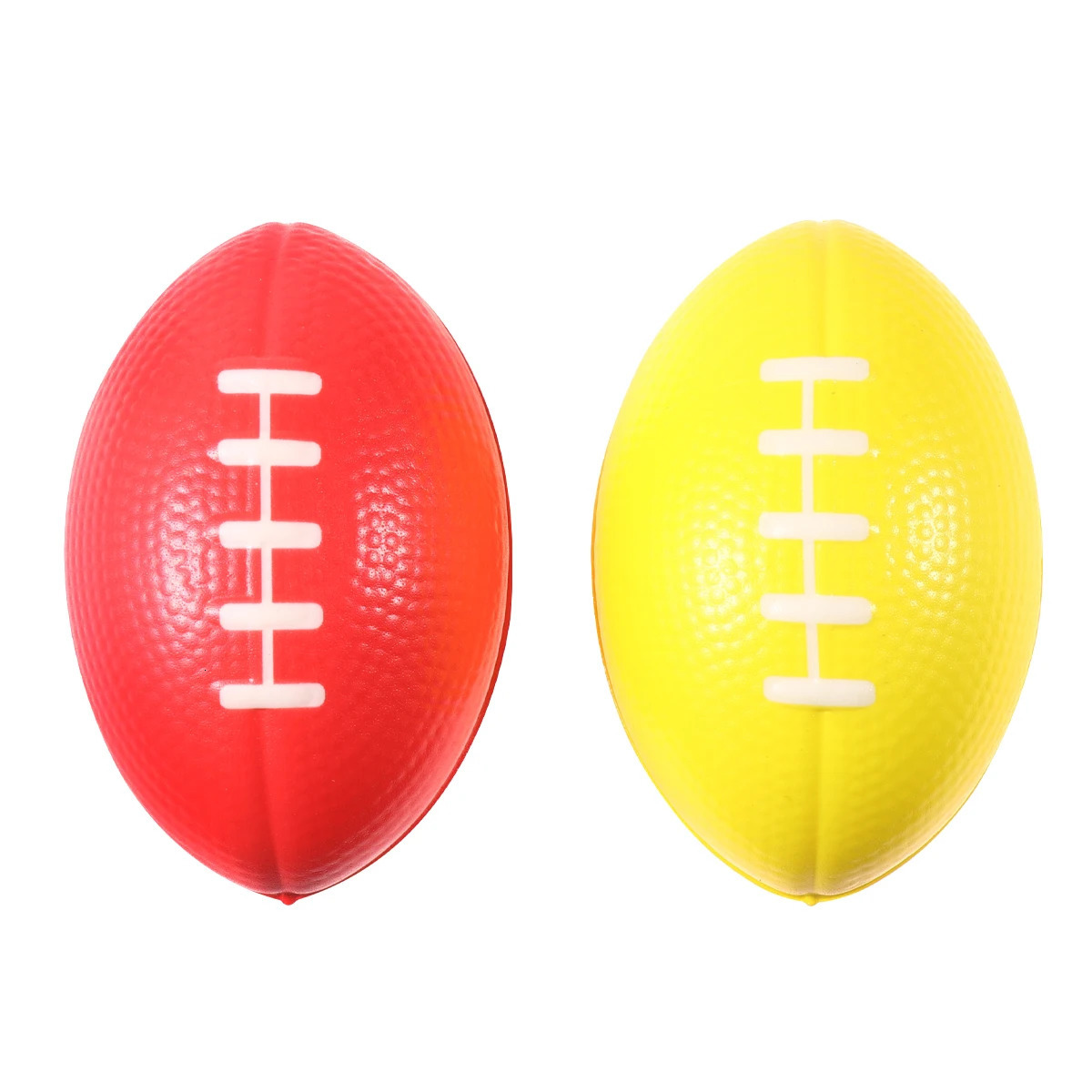 10 Pcs PU Sponge Elastic Squeezing Decompression Toy Rugby Shaped Slow Rising Stress Relief Office Home School Gift Team Sports 250729
