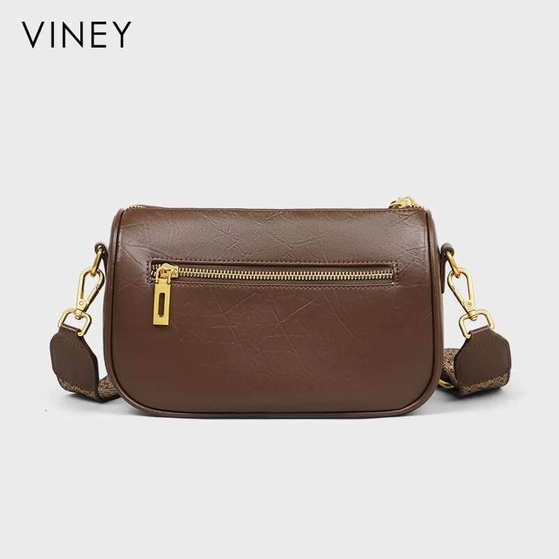 VINEY Women 2025 New Summer Messenger Genuine Leather Women's Commuter High-end Shoulder Pillow Bag
