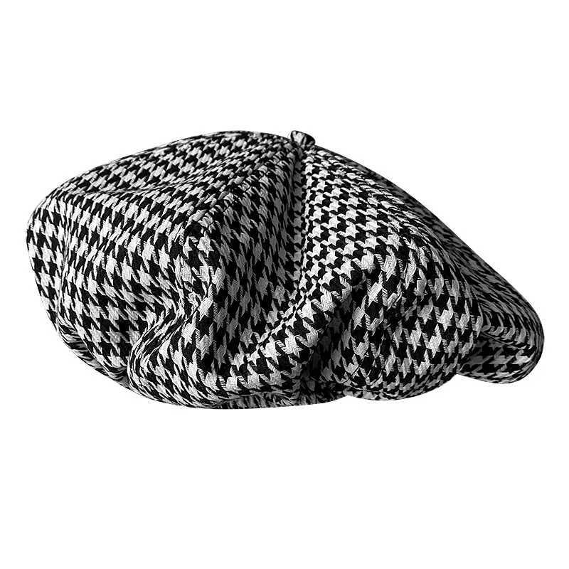 100% Cotton Womens Beret Elegant Cloud C Summer Beret Breathable Lightweight Pleated Solid Color Jellyfish Style Painter HatXJ250807