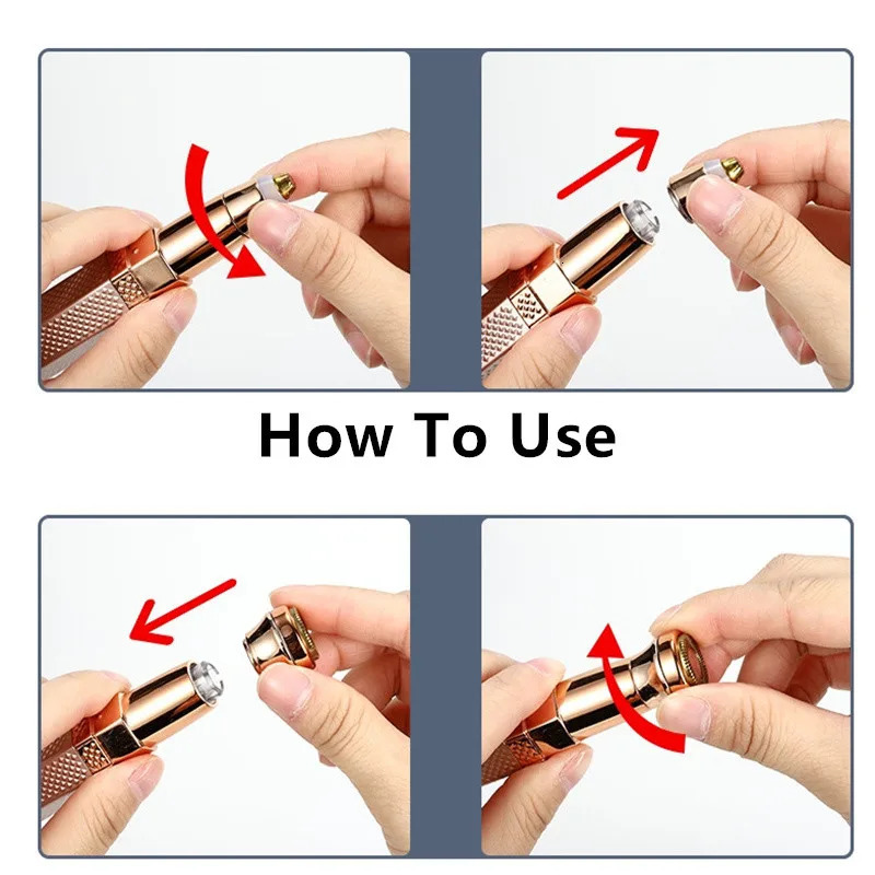 Portable 4 IN 1 Womens Electric Epilator Hair Painless Shaver For Women Bikini Body Facial Eyebrow Trimmer USB Charging 250805