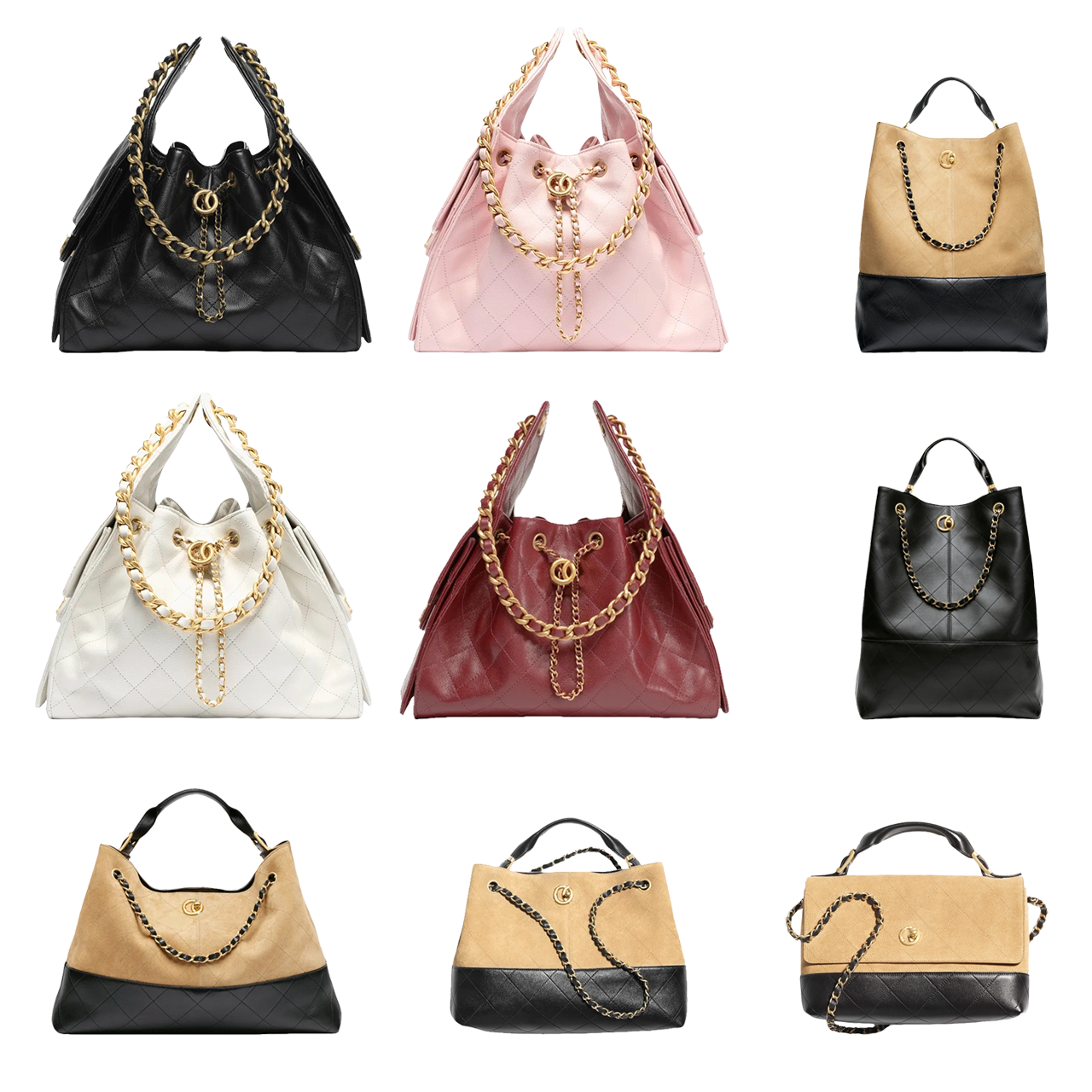 Mirror quality designer bag Womens handbag calfskin lambskin 25 bag Luxury shoulder Metal Chain chamois tote bags hobo Bucket bag clutch crossbody travel bags