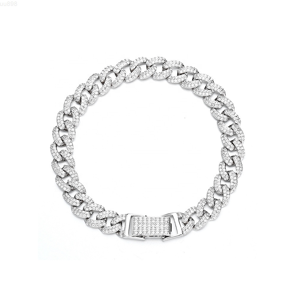 Wholesale Price Cuban Link Chain 925 Sterling Silver Cuban Bracelet