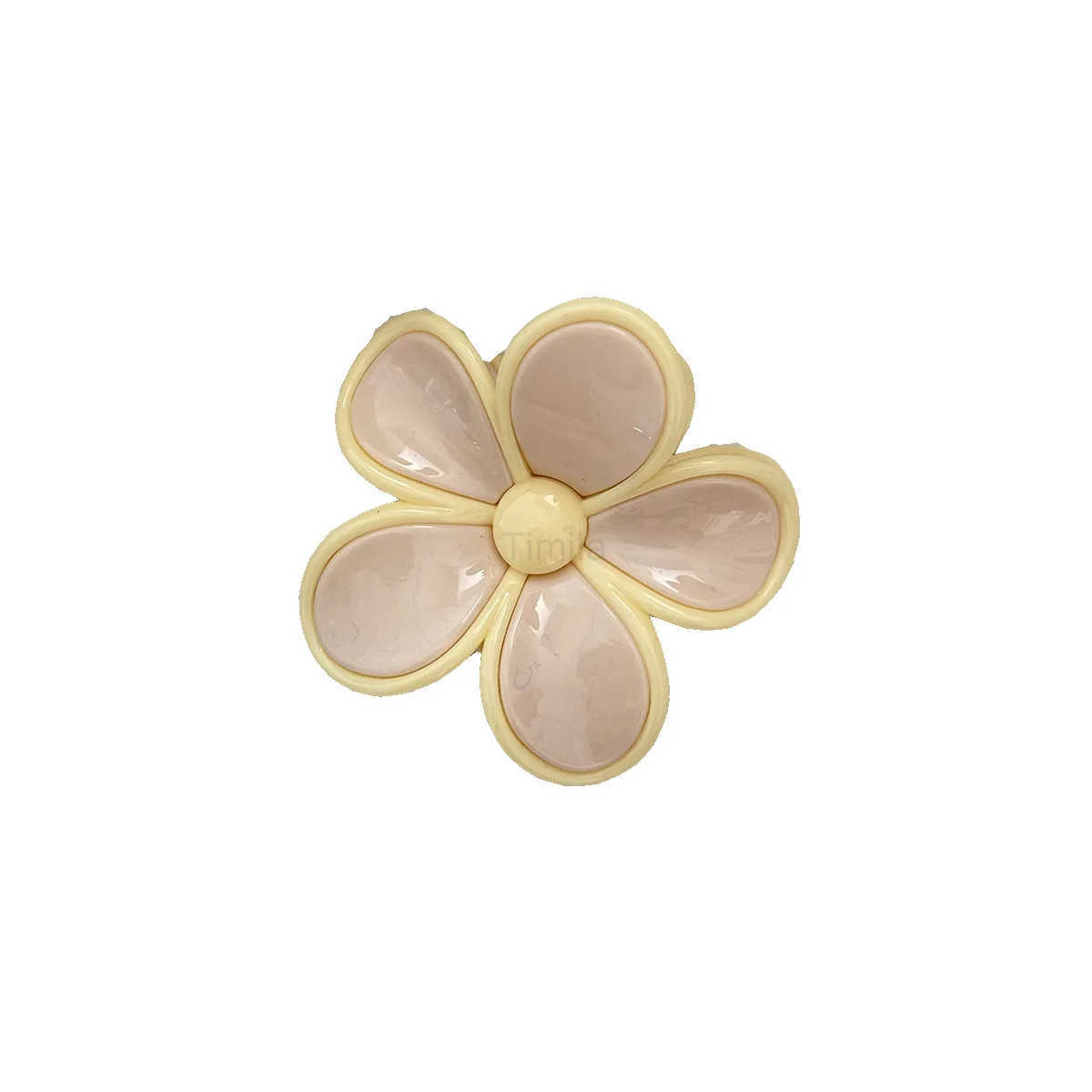 Cream Mousse Flower Medium Grab Clip Atmosphere Back Head Plate Hairpin Half Tie Hair Summer New Claw Leading Fashion Kpop U250807