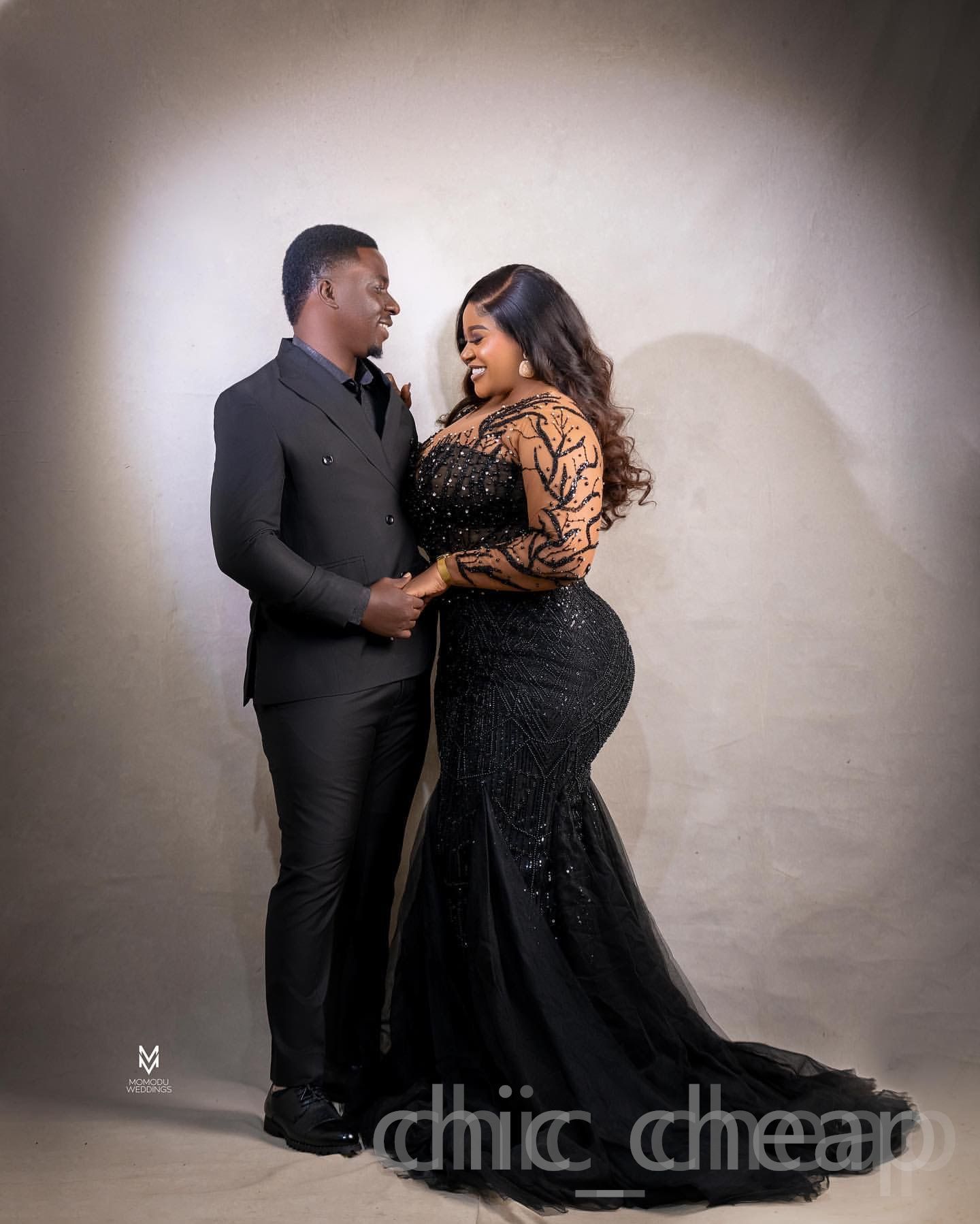 Mermaid Black Prom Dresses 2025 Illusion Beaded Crystals Sheer Neck Evening Formal Party Second Birthday Engagement Gowns Plus Size Dress For Special 