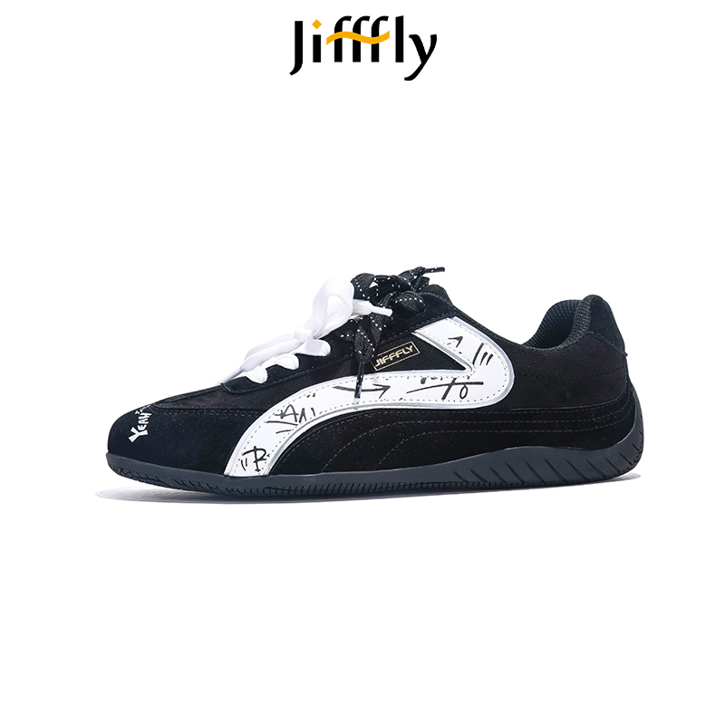 Jifffly red apple thin soled racing 2025 summer new retro versatile casual shoes