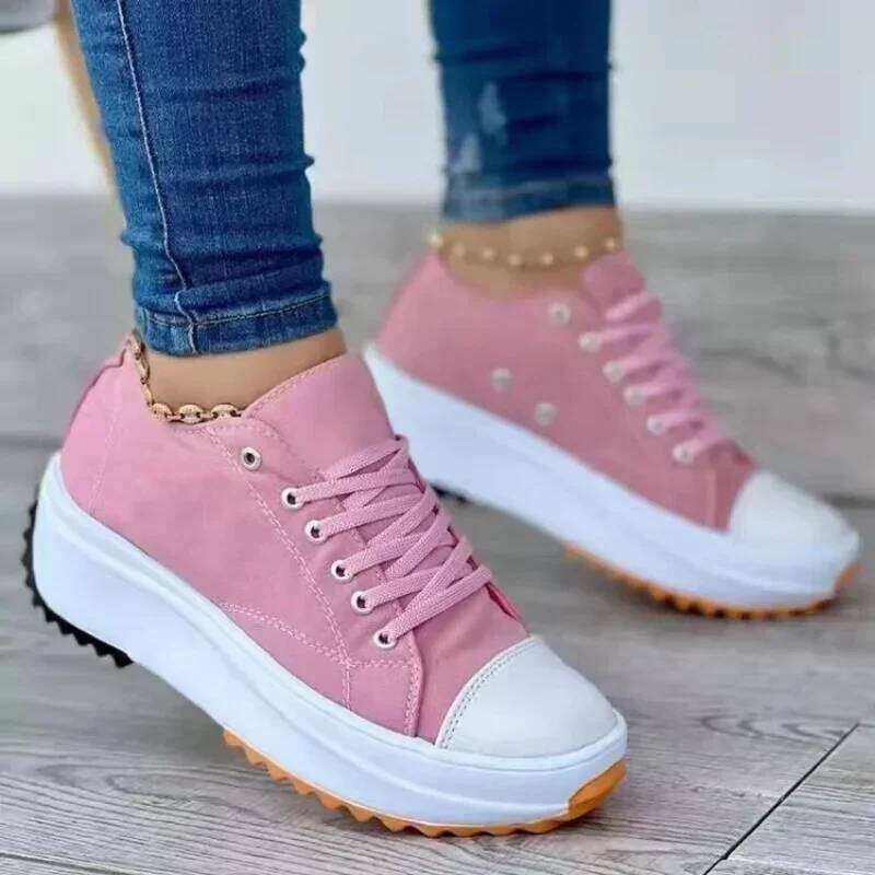 Designer New Women Platform Sneakers Woman Canvas Breathable Tennis Femlae Fashion AntiSlip designer Casual Sports Shoes