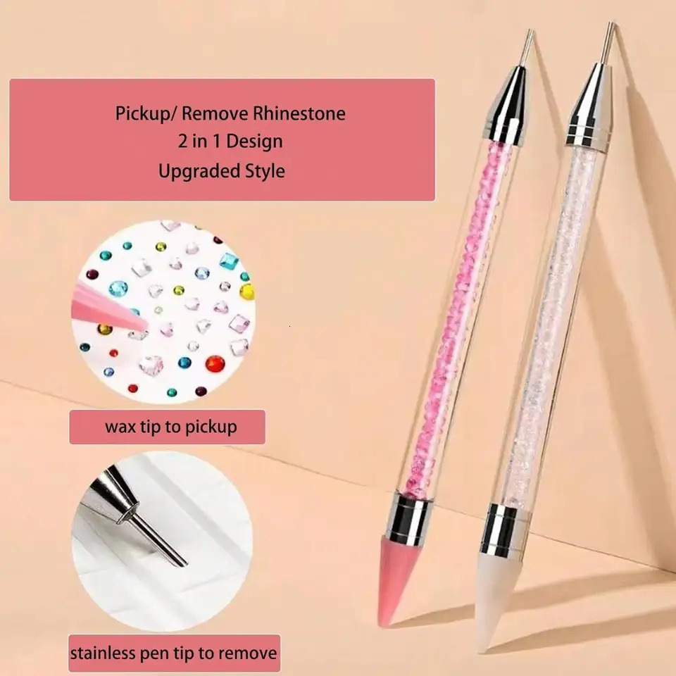 3/6PCS Double-Ended Nail Art Brushes Dotting Pen Set - Professional Manicure Tools for Gel Painting Rhinestone 250805