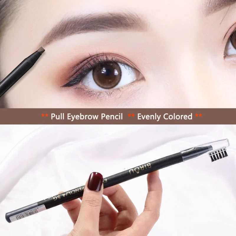 5PCS Haozhuang Eyebrow Pencil Brown Wholesale Cosmetic Pencil Natural Waterproof Long-Lasting Tattoo Brush Makeup Set Beauty W250807