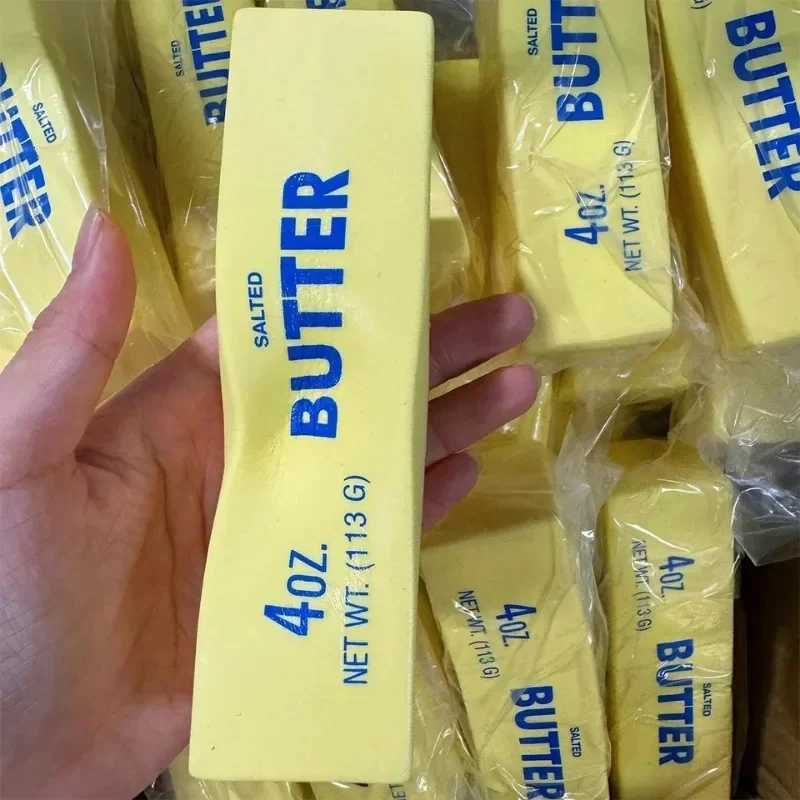 Antistress Butter Stick Fidget Toys Squishy Elastic Cheese Stick Funny Decompression Stress Relief Games Toy for Adults Kids Z250807