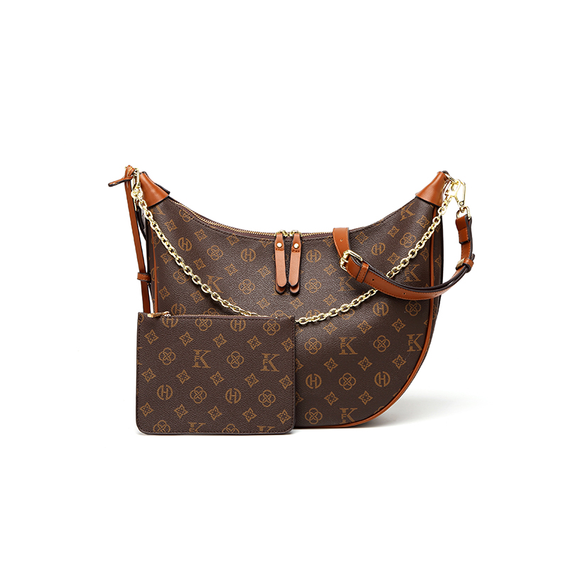 MKF designer bag free shipping Light luxury high-quality retro printed contrasting classic fashion casual womens crescent crossbody bags