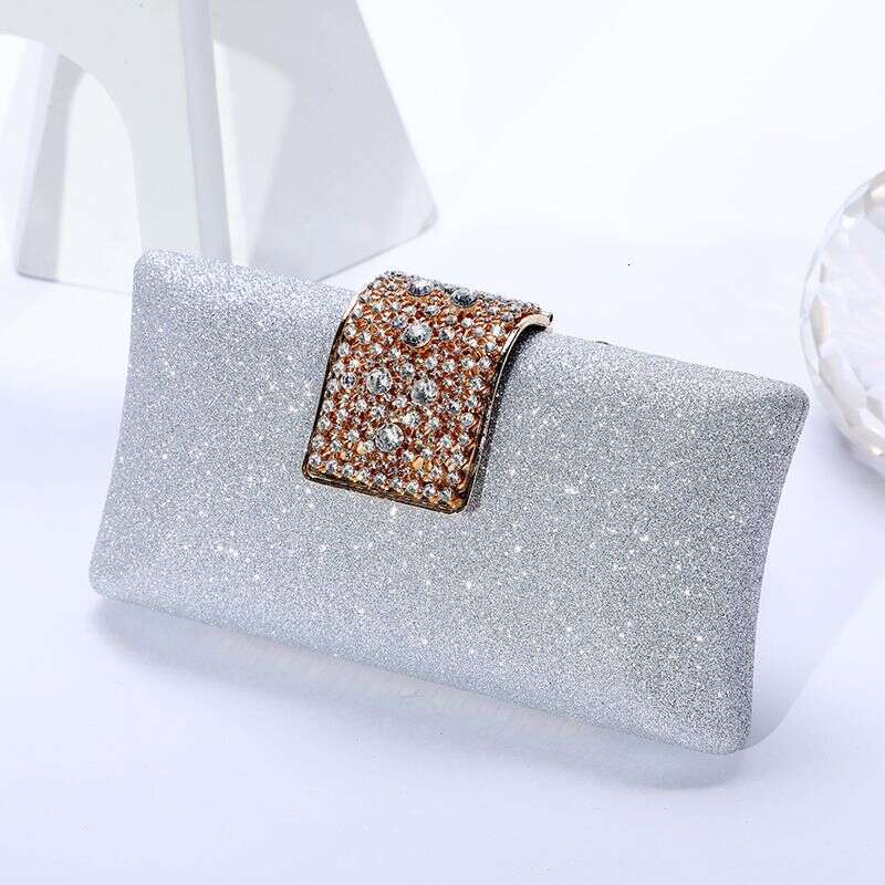 Banquet Temperament Celebrity Clutch Rhinestone Snap Wallet Dress Female Hand Evening Bag