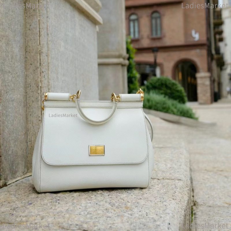 Top Quality Women Shoulder Bag Designer Bag Top Handbag Cowhide Genuine Leather Luxury Tote Bag Metal Crossbody Bag Dolces and Gabanna Bags Lady Bag Leopard Mini 25