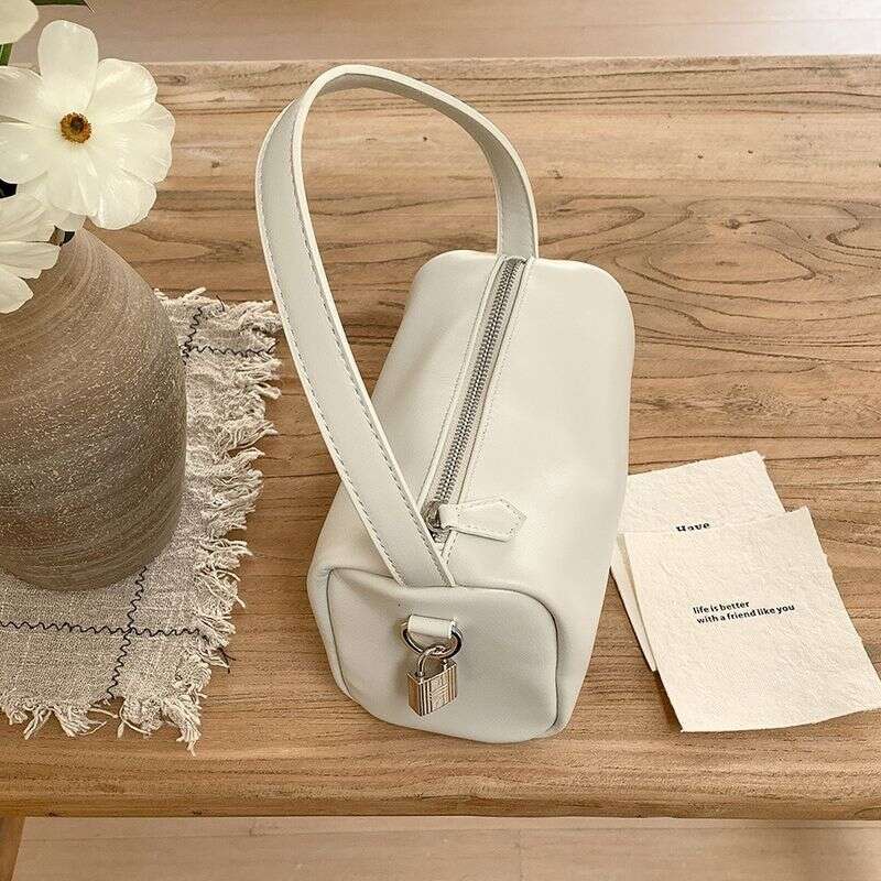 Handheld Pillow Niche 2025 New Shoulder Small Square Bag PU Soft Leather Ladies Handbag
