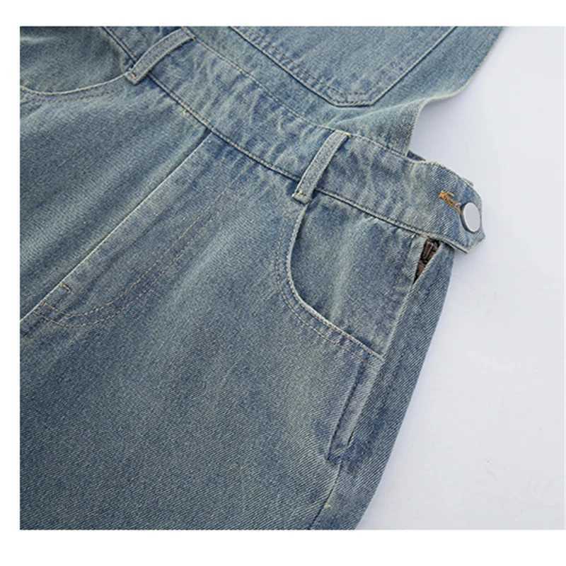 High Quality Children Bib Jeans Jumpsuit for Teenage Girl Casual Denim Suspender Overalls Kids Fashion Stylish Dungarees 5-14Y y250807