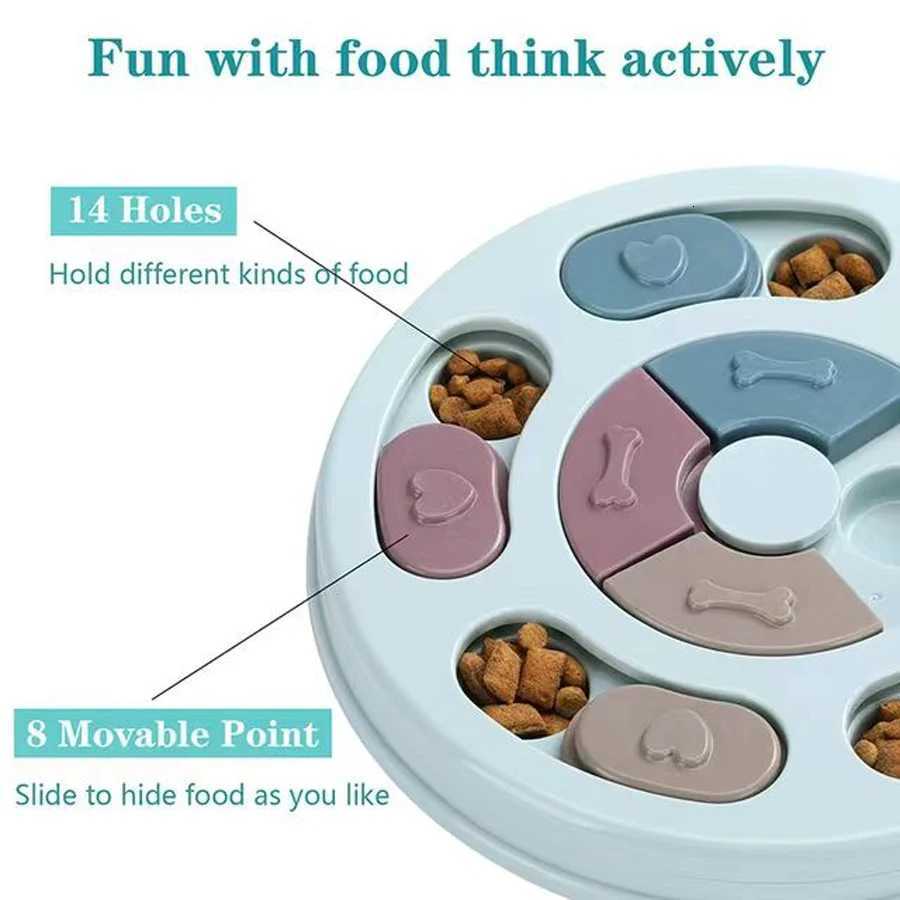 Pet toys cats and dogs relieving boredom feeding plates slow food bowls interactive brain training feeding equipment Y250806
