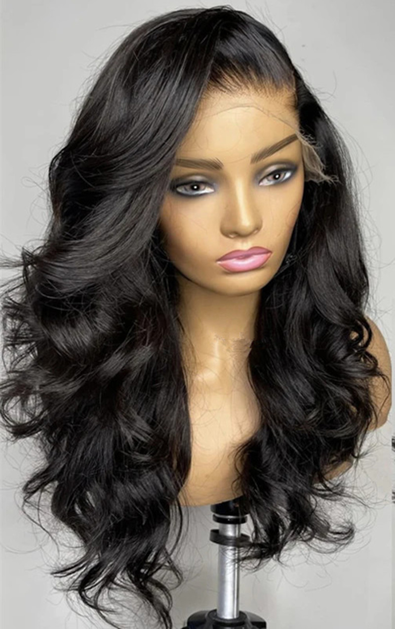 Body Wave full Lace Front Wigs Human Hair Pre Plucked Brazilian black Brown Virgin Hair Glueless HD Frontal Wig For Women