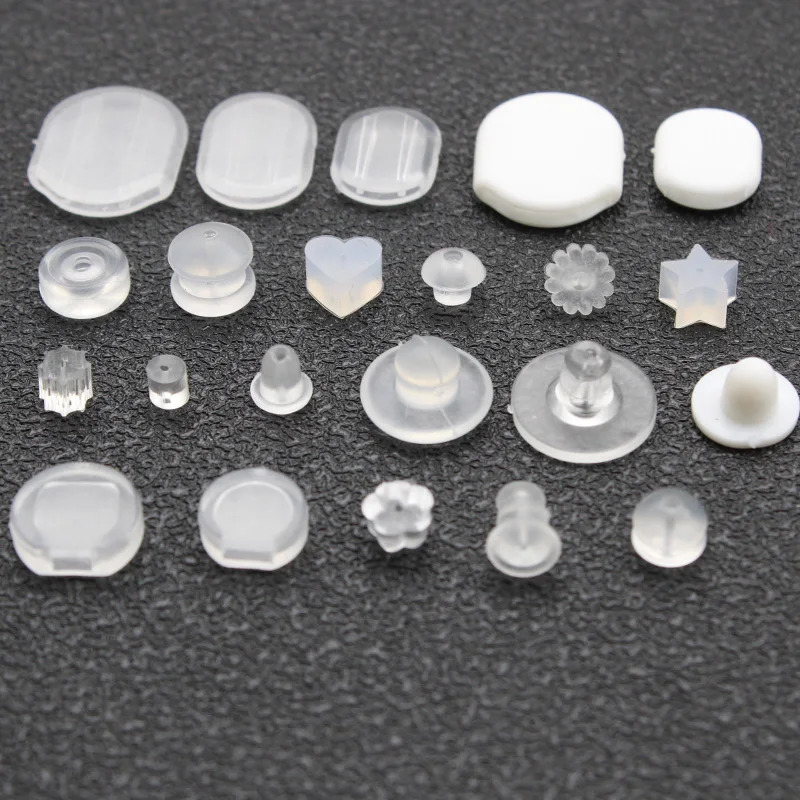 Earrings Screw Backs AntiPain Ear Clip Rubber Silicone Earring Back Stoppers for Stud Plug Blocked Caps DIY Making 250804