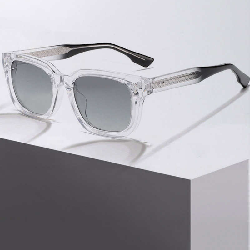 Vintage Steampunk Sunglasses Men Square Thick Glasses Clear Women Retro Goggles Gothic Y2K Futuristic Cool INS Niche High-end Sturdy Metal inlay CC13 
