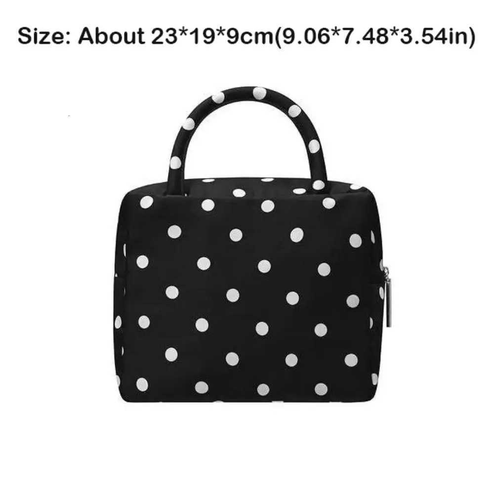 Fashion Wave Point Women Handbag Vintage Niche Design Makeup Storage Pouch Y2k Korean Popular Bag Female Z250807