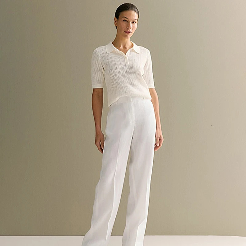 Tornova Short Sleeve Knitted T shirt Woman Summer Casual Loose Lapel Solid Ins Tops Pullover Female Sweater Outwear 250729